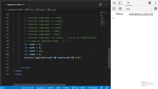 Logical Operators in Javascript | Lecture 12 | JavaScript for Beginners