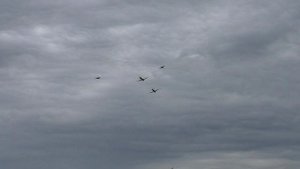Пролёт морской авиации на параде в честь Дня ВМФ