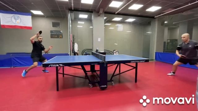 Настольный теннис. Длинные шипы. (table tennis long pimples Feint Long 3, defence, chop, chop-block