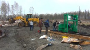 Шеф монтаж пилорамы ленточной