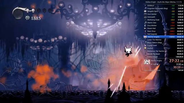 [Hollow Knight] Any% NMG (1.1.1.7) - 55:02.99 (35th Place) смотреть онлайн