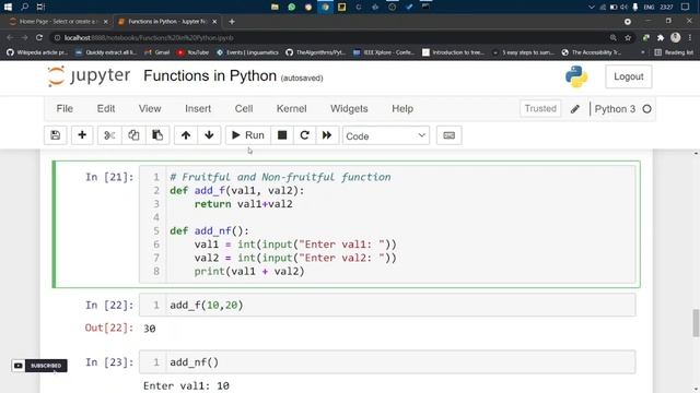 Functions in Python scripting