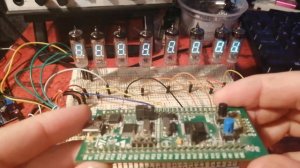 Ламповая индикация, макет на лампах ИВ-6