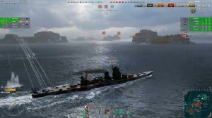 Крейсер Azuma 214K Урона! World of Warships