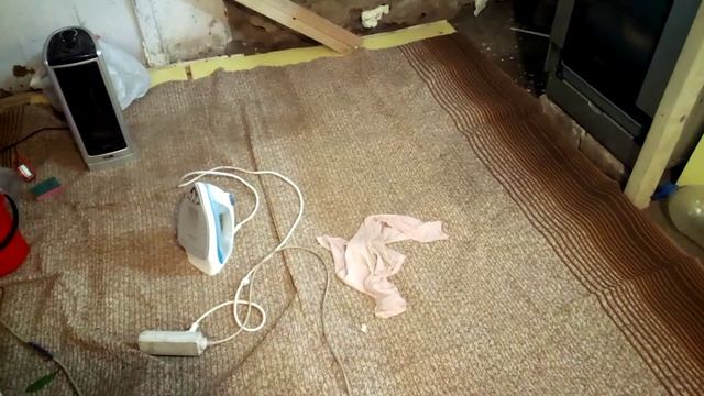 Как разгладить выровнять ковёр смотреть онлайн