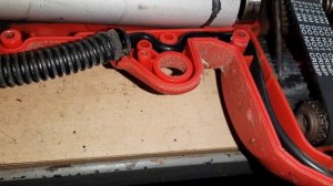 Электрокоса Vitals после удара сорвало шлицы на ремне - ремонт.