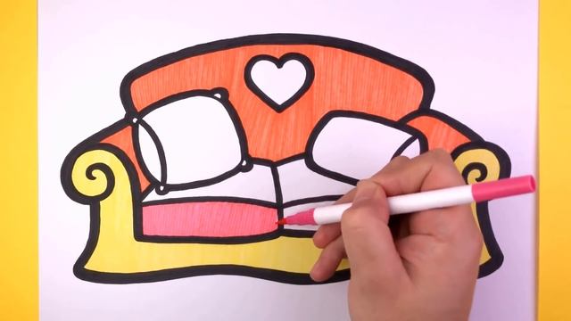 How to Draw Sofa For Children? смотреть онлайн