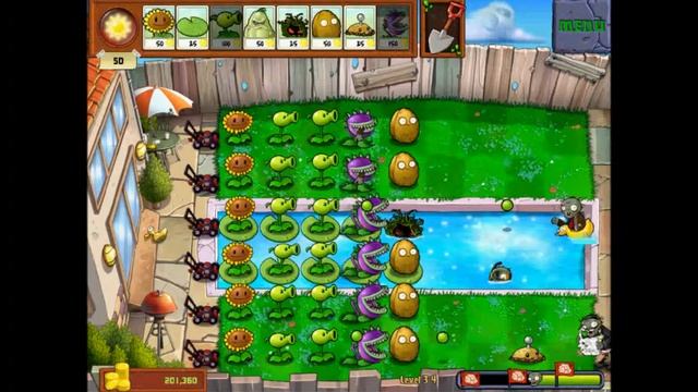Plants vs. Zombies Level 3-4 Gameplay (PC/iPad) смотреть онлайн