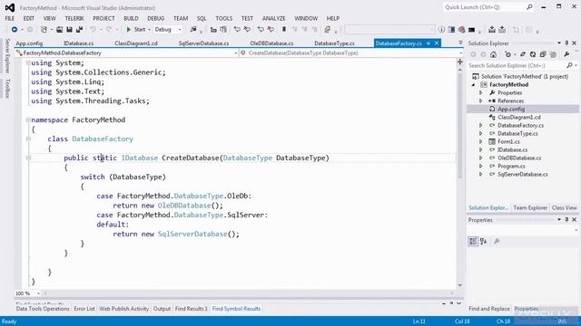 C# Design Patterns Tutorial | Factory Method Example