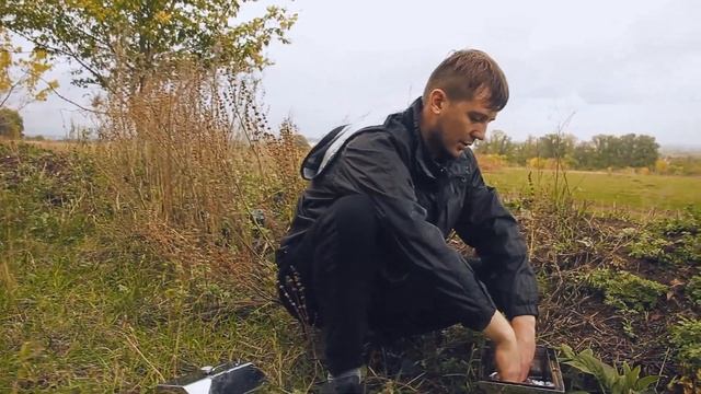 Копченый мясной рулет в походной коптильне "Подорожник"