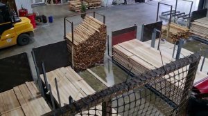 Автоматическая лесопильная линия с двумя кромочниками