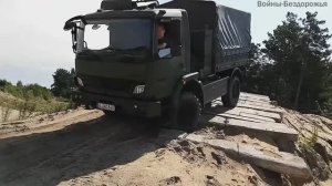 Использование на бездорожье грузовика Mercedes Benz Atego 1018 4x4