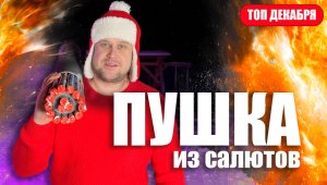 Новогодний салют - Пушка из фейерверков