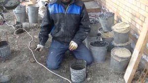 Бетонная площадка на улице( толщиной 10см) на 19 бетонных столбиках ПЛОЩАДЬЮ 40 кв. м . Ч-1.