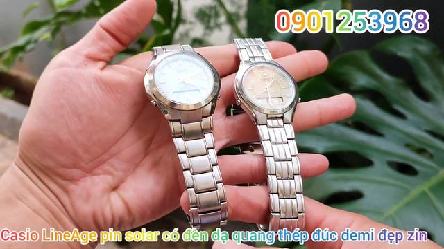Đồng hồ Casio LineAge pin solar dạ quang thép đúc demi đẹp zin size40&38 chỉ 680k/1con 0901253968 смотреть онлайн