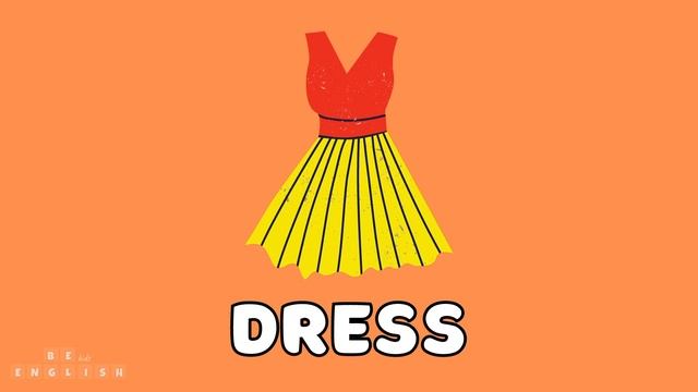 Clothes Vocabulary Flashcards (English lessons for kids)