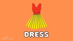 Clothes Vocabulary Flashcards (English lessons for kids)