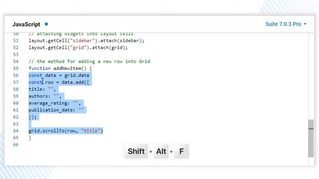 How to Work with Code Snippets of DHTMLX UI Widgets