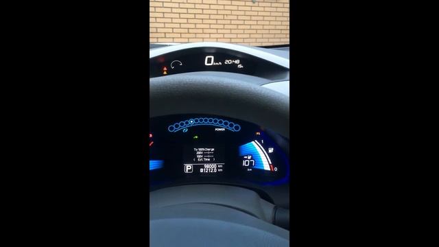 Пересчет сброшенной батареи NissanLeaf ZE0 программой LeafHacke через функцию Super ZE0 (промежуток смотреть онлайн