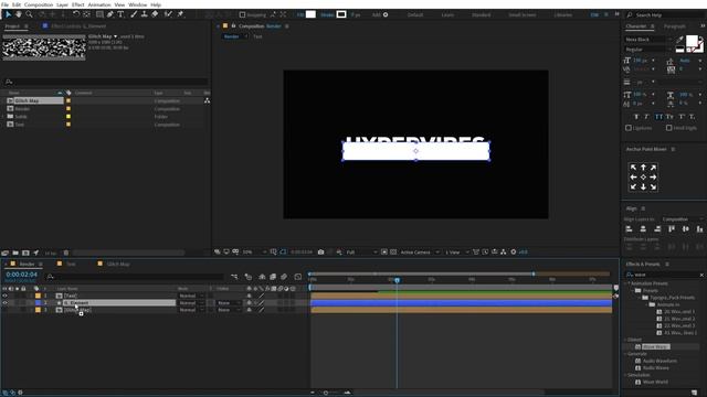 Distorted Glitch Text Effect in After Effects - After Effects Tutorial смотреть онлайн