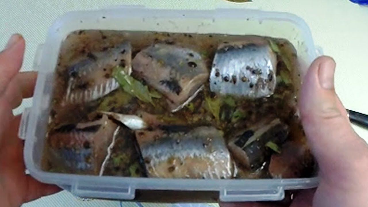 Малосольная селёдка, по Голландскому рецепту, в яблочном соке из пакета