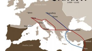 The Crusades 1096-1192 Invasion Map