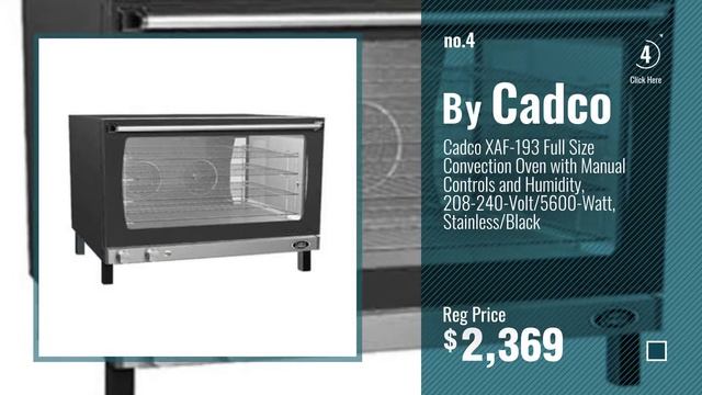 Top 10 Cadco Ovens & Toasters [2018]: Cadco OV-003 Compact Quarter Size Convection Oven with Manual смотреть онлайн
