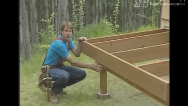 Перекрытие (лаги) для террасы [Часть 6] смотреть онлайн