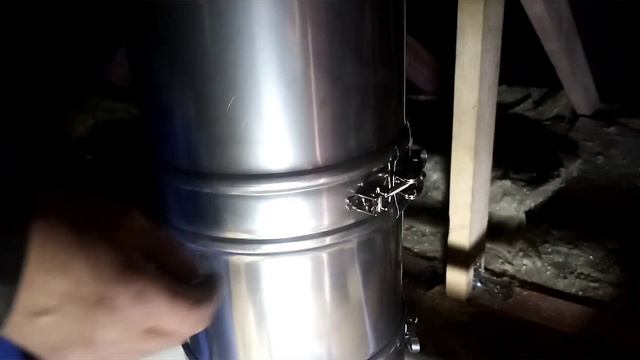 Сэндвич дымоход. Хомут соединительный. смотреть онлайн