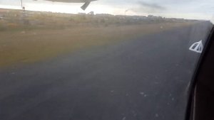 Взлёт с полосы в Северо-Эвенске