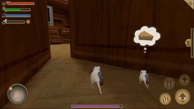 СИМУЛЯТОР МЫШИ #23 РАЗВИВАЕМ МЫШАТ в домe охотился ПАУК в Mouse Simulator