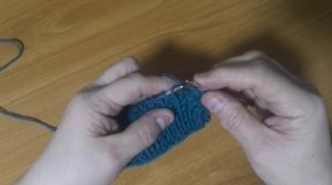 Полупатентная резинка спицами