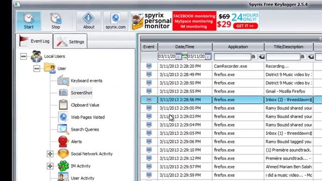 Spyrix Free Keylogger - main functions смотреть онлайн