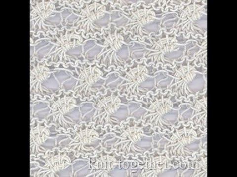 Узор Морская пена Seafoam lace pattern