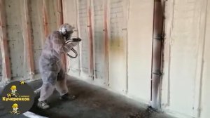 Утепление стен из кирпича изнутри.Теплоизоляция пенополиуретаном ППУ!