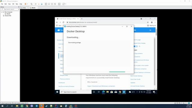 Running Docker on virtual Windows 10 pro, which run on vmware #Docker #vmware смотреть онлайн