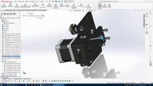 Каретка оси Х с креплением двигателя для Tevo Tarantula Prusa i3