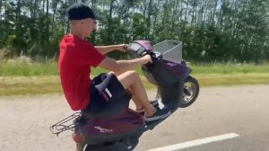 СТАНТ на Yamaha jog + падение.