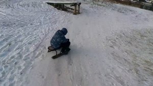 Дрифт на снегокате под "Muzle-Sueta".