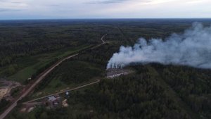 15 мая 2020 года. Пермский край, село Коса. Проверка задымления.