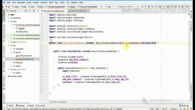 #MusicApp Online Music Player App using Firebase + Android Studio part 8(get Songs Album image)
