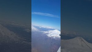 Камчатка обзор вид с самолёта на вулканы