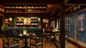 Tokyo Skyscraper Cafe - Rainy Night Coffee Shop Ambience with Beautiful Relaxing Jazz Music.mp4