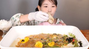 비벼 비벼💛✨ 해삼내장 비빔밥 바위굴 먹방 sea cucumber intestines (bibimbap) & Giant oyster mukbang korean food