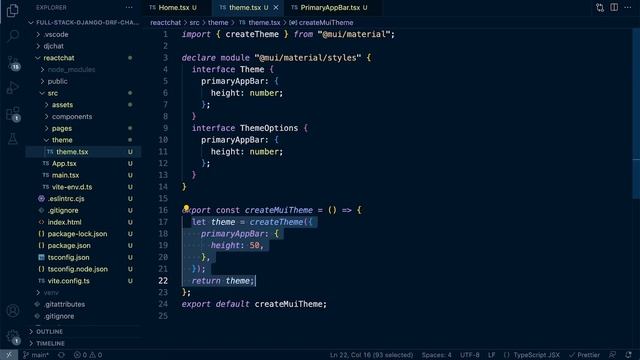 Full Stack React Django DRF | Chat App | Creating the Primary App Bar (Part-1) Framework смотреть онлайн