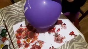 краски и шарик.ВОЛШЕБНЫЙ ВОЗДУШНЫЙ ШАР.