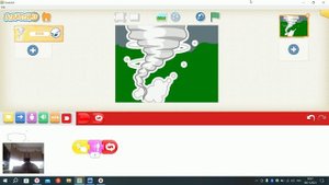 Мой первый проект в ScratchJr. Ураган