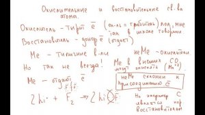 Тема 1.13 Окислительные и восстановительные свойства
