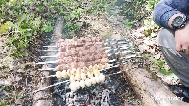 Сочный шашлык на углях 👌👌👌 смотреть онлайн