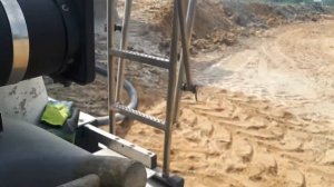 Выгрузка на бочке.